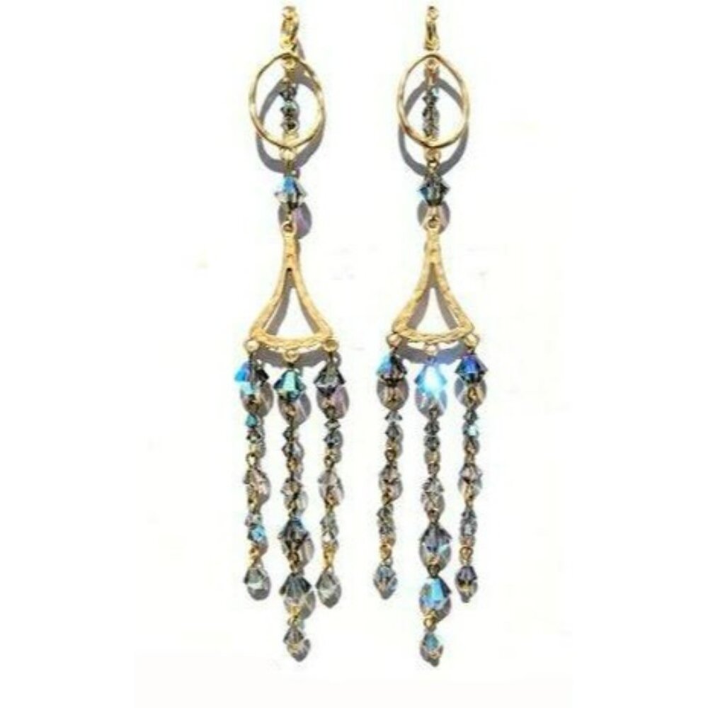 Sugar Gay Isber Swarovski Drama Earrings Contemporary Jewelry